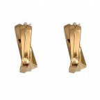 GOLD DIPPED GEOMETRIC EARRINGS - GOLD 