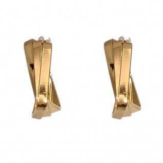 GOLD DIPPED GEOMETRIC EARRINGS - GOLD 