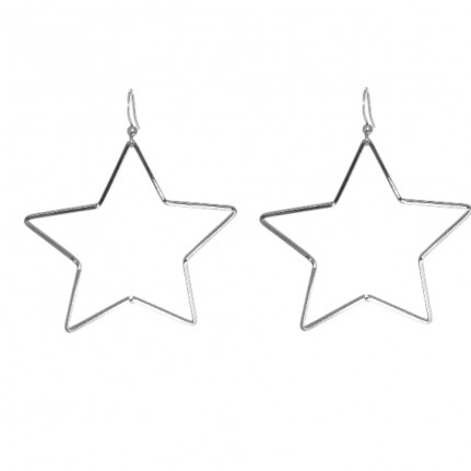 STAR EARRINGS - SILVER 