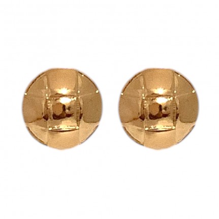 GOLD DIPPED STUD EARRINGS - GOLD