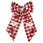 HOLIDAY SANTA CLAUSE BOW -RED 