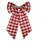 HOLIDAY SANTA CLAUSE BOW -RED 
