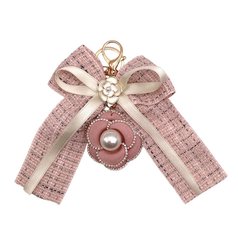 KEYCHAIN CHARM BOW - PINK
