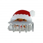 HAIR CLAW CLIP - SANTA CLAUSE 