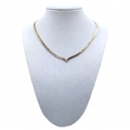 FLAT SNAKE CHAIN NECKLACE - GOLD 