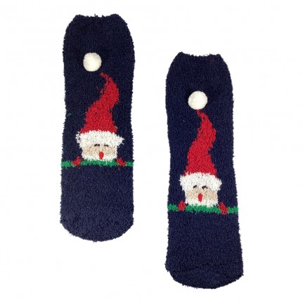 FUZZY CHRISTMAS SOCKS - ELF  