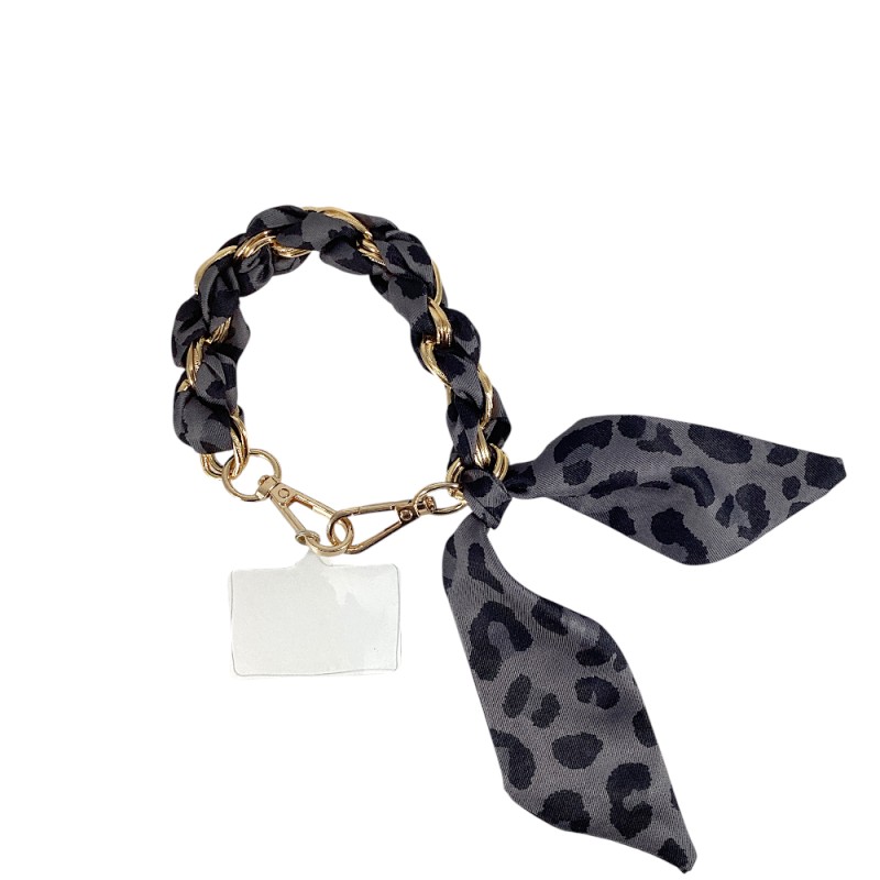 PHONE/PURSE ACCESSORY - BLACK LEOPARD 