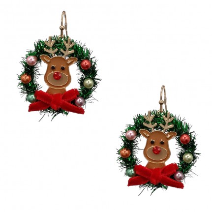 HOLIDAY EARRINGS - REINDEER