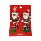HOLIDAY EARRINGS - SANTA CLAUS 