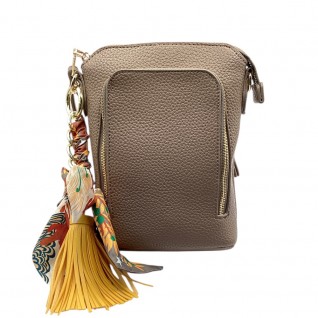 RIBBON BOW TASSEL - MUSTARD 