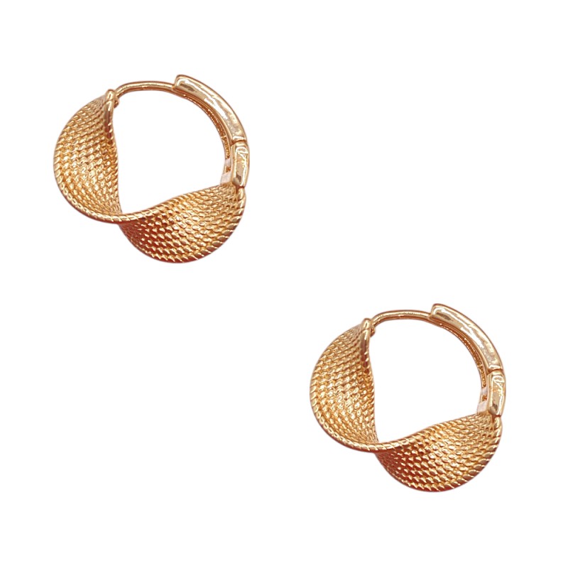 TWISTED HUGGIE HOOP - GOLD 