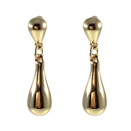 GOLD DIPPED DROP EARRINGS - GOLD