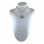 PENDANT PEARL STAR NECKLACE - GOLD 