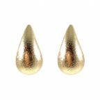 GOLD DIPPED TEARDROP EARRINGS - GOLD