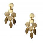 DROP DOWN EARRING - MATTE GOLD 