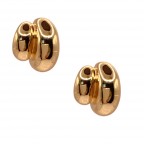 DOUBLE HOOP EARRINGS - GOLD 