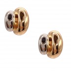 DOUBLE HOOP EARRINGS - GOLD & SILVER 