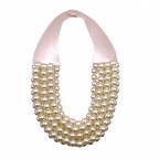 MAGNETIC CLASP PEARL NECKLACE - IVORY 