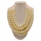 MAGNETIC CLASP PEARL NECKLACE - IVORY 