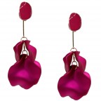 PETAL EARRINGS - FUCHSIA 