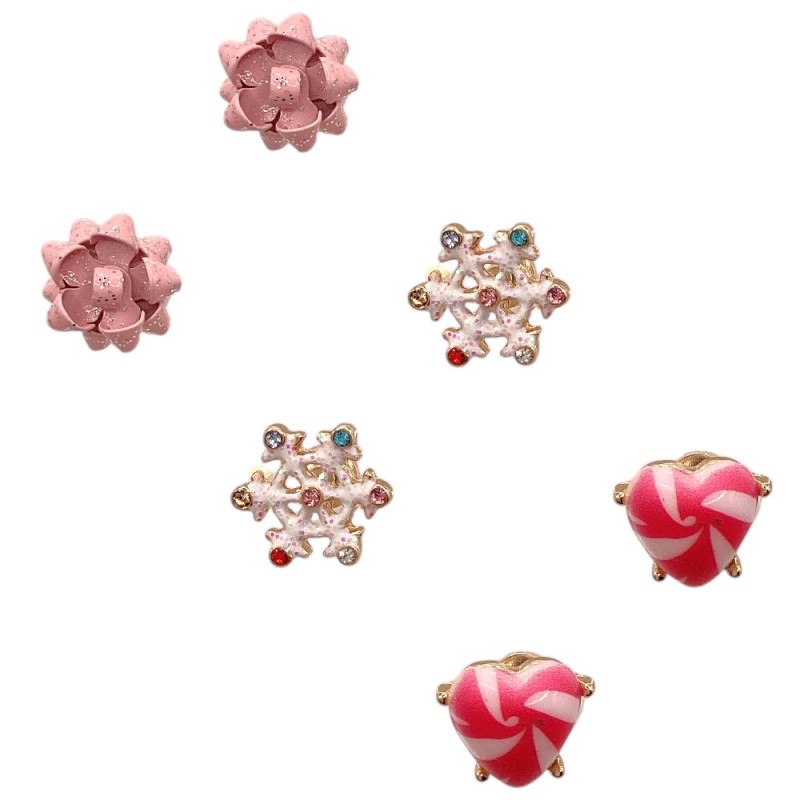 XMAS STUD EARRINGS - SNOW FLAKE 