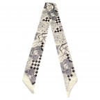 TWILLY SCARF - FLORAL BLACK 