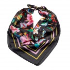 SILK SCARF - BLACK 