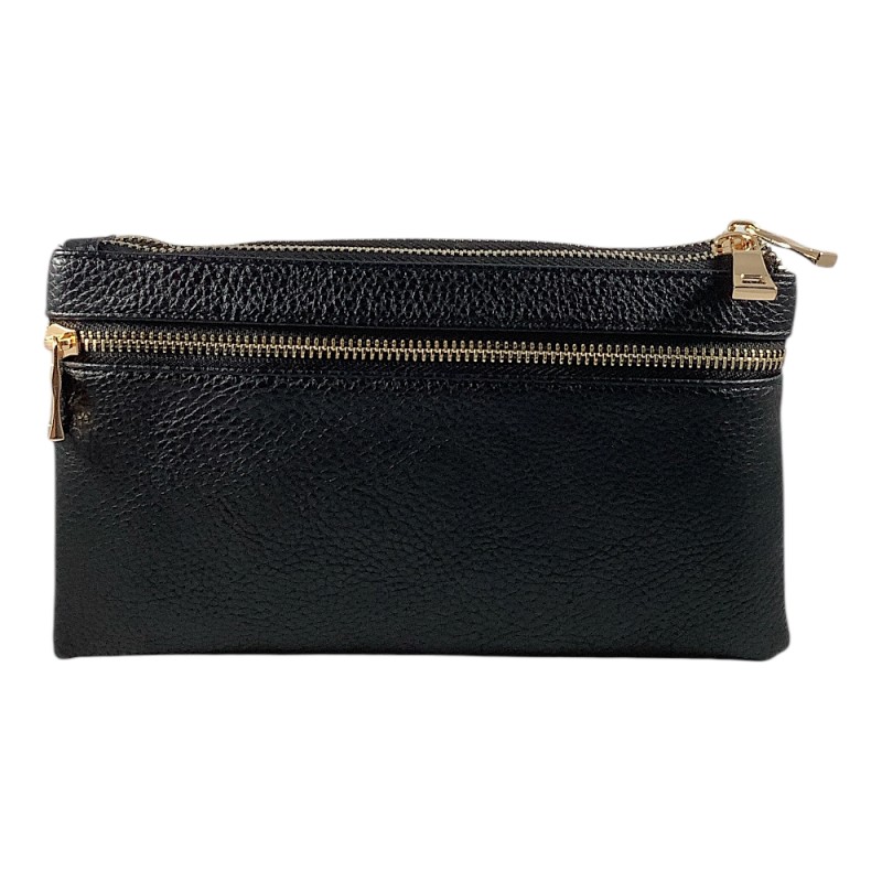 COMPARTMENT CROSSBODY OR WRISTLET - BLACK
