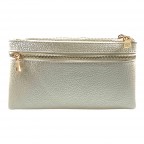 COMPARTMENT CROSSBODY OR WRISTLET - IVORY SHIMMER