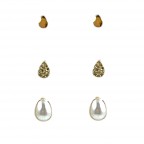 MINI STUD SET -TEAR DROP
