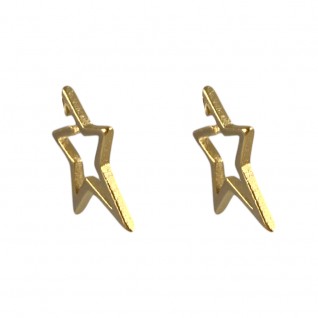 GOLD DIPPED EARRINGS - STAR 