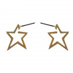 GOLD DIPPED EARRINGS - STAR 