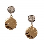 TWO TONE EARRINGS - GOLD & SILVER 