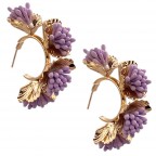 FLOWER EARRINGS - LIGHT BLUE 