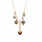 HEART CHARM NECKLACE - GOLD 