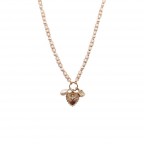 HEART CHARM NECKLACE - GOLD 