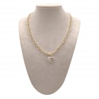 GOLD DIPPED NECKLACE - HEART 