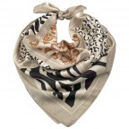 SILK SCARF - BEIGE 