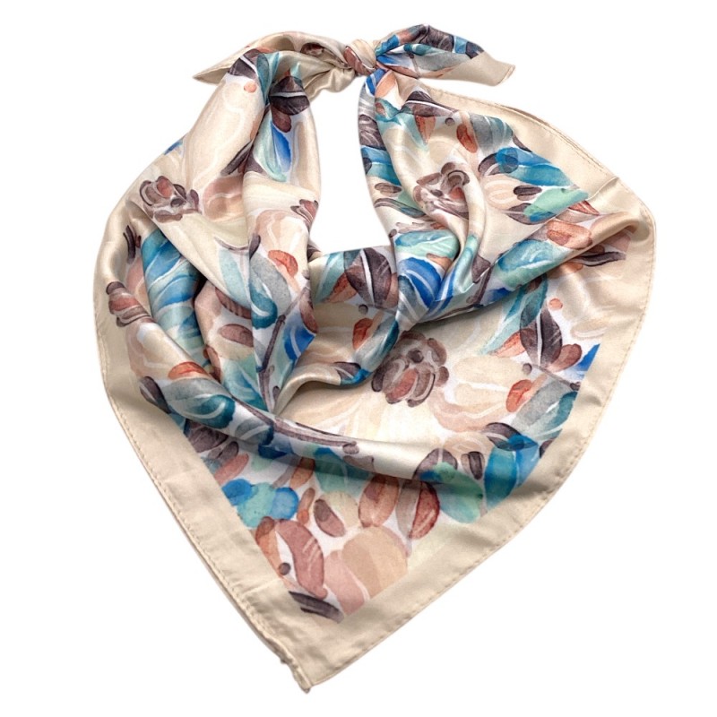 SILK SCARF - LIGHT BLUE 