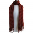 CASHMERE PLAID SCARF - RED