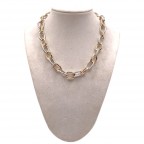 CHAIN TWO TONE NECKLACE - GOLD & SILVER 