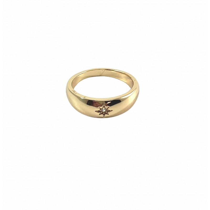 GOLD DIPPED STAR RING SIZE 6