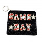 BEADED COIN PURSE - GAME DAY 