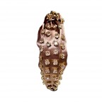 MATCHING GEM & SILK KNOT HEADBAND - MAUVE 