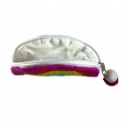BEADED MINI COIN PURSE - RAINBOW