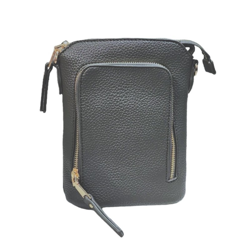 3 ZIPPER CROSSBODY - GRAY