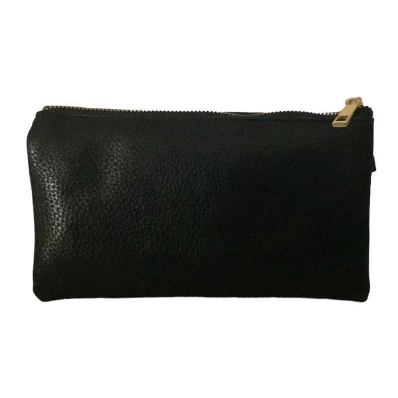 LARGE 5 COMPARTMENT CROSSBODY OR WRISTLET – BLACK