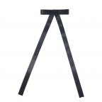 BOW RIBBON HAIR BARRETTE- BLACK