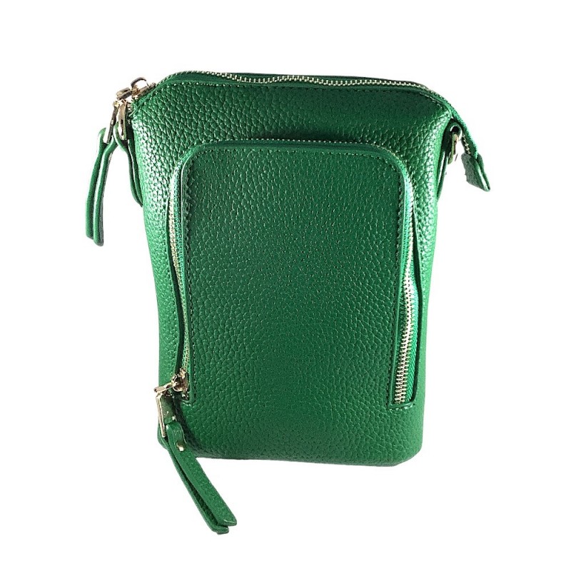 3 ZIPPER CROSSBODY - GREEN