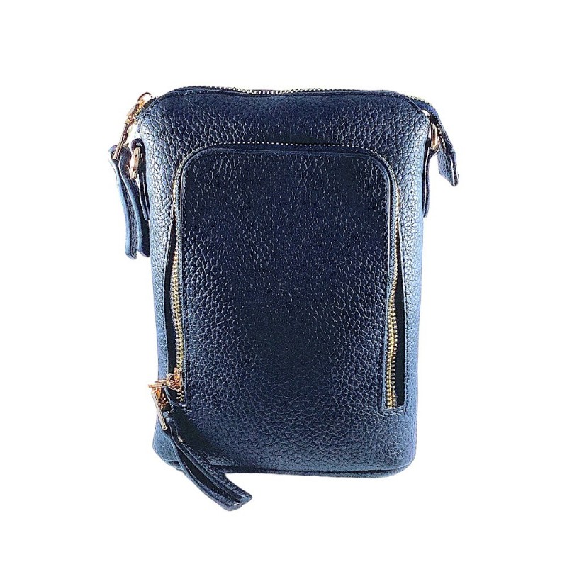 3 ZIPPER CROSSBODY - NAVY